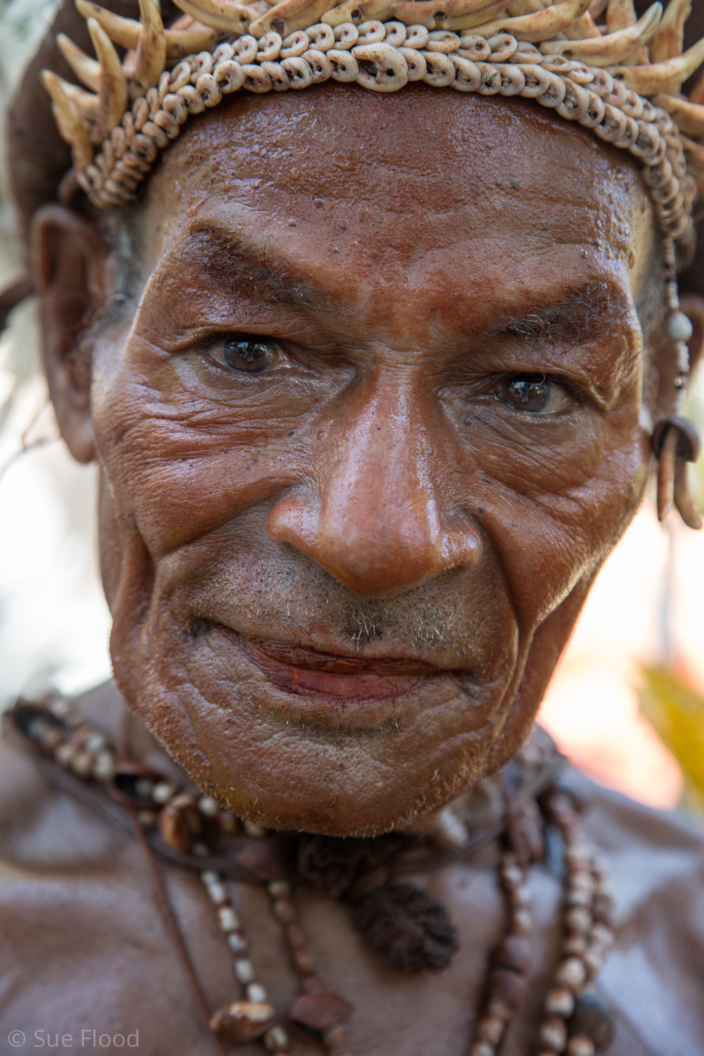 Village chief, Watam Village, Sepik River, Papua New Guinea