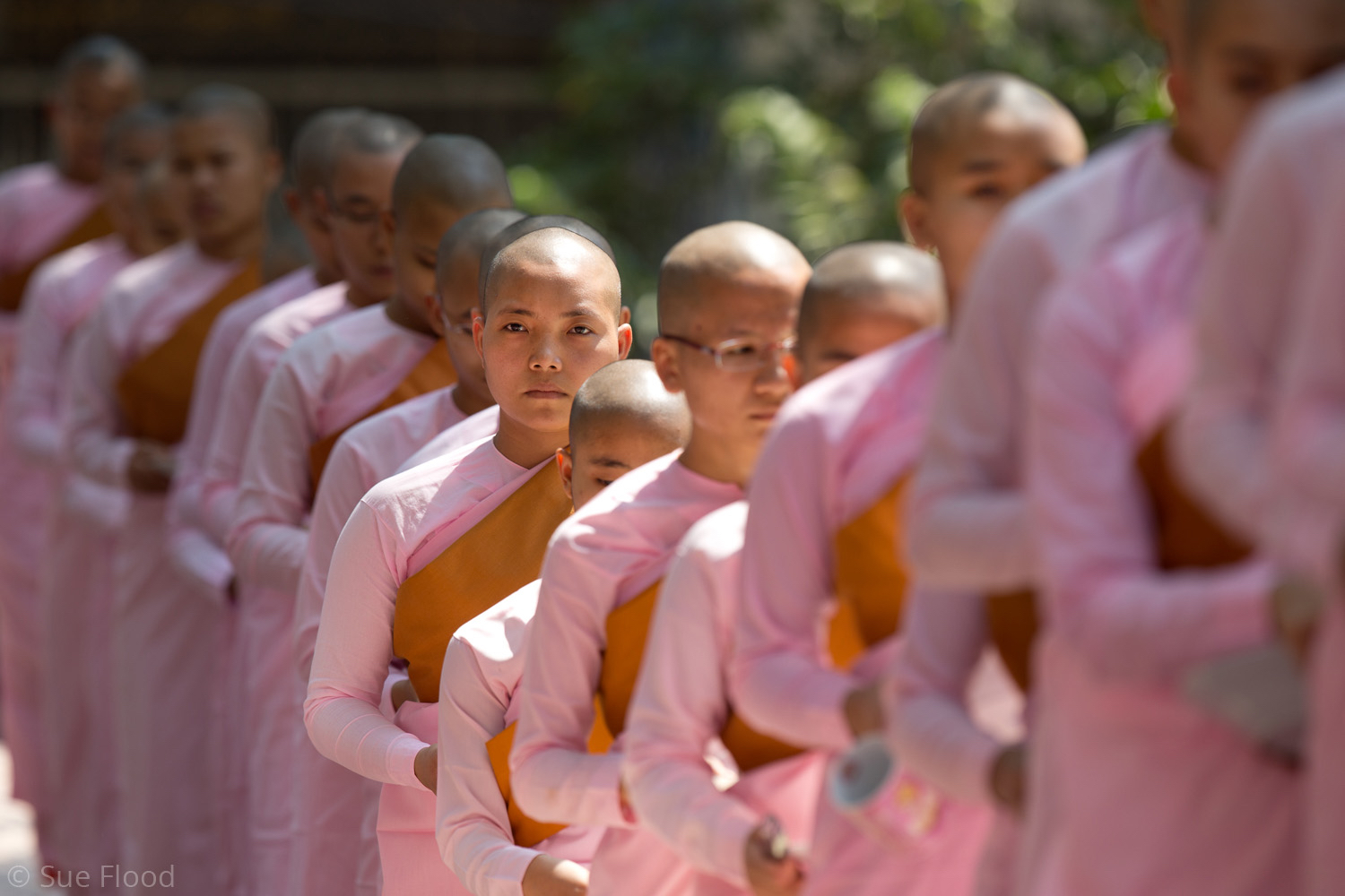 Trainee nuns in Myanmar